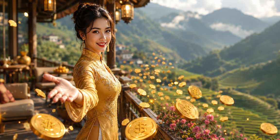 Người dùng đăng ký tài khoản ac1200 tại Sapa với trang phục áo dài truyền thống